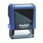 TAMPON TEXTE PERSONNALISABLE PRINTY 4913 TRODAT MONOCHROME 5 LIGNES - BLEU