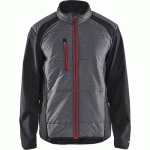 VESTE DE TRAVAIL HYBRIDE NOIR/ROUGE TAILLE L - BLAKLADER