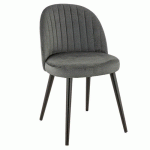 CHAISE INTÉRIEURE - HÊTRE - MONOLITH ANTHRACITE - EMILE