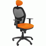 CHAISE JORQUERA SIMILICUIR - AVEC APPUI TÊTE ORANGE - PIQUERAS Y CRESPO