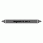 LOT DE 3 - MARQUEUR DE TUYAUTERIE - VAPEUR 4 BARS - VINYLE LAMINÉ 150 X 12 MM