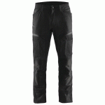 PANTALON DE TRAVAIL SERVICES STRETCH NOIR/GRIS FONCÉ TAILLE 46L - BLAKLADER