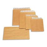 POCHETTES LA COURONNE - KRAFT ADOUR - AUTO-ADHESIF - 90 G - FORMAT C5 162 X 229 MM - BOÎTE DE 500