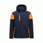 PRINTER PRIME PRIME PADDED VESTE SOFTSHELL HOMMES MARINE/ORANGE FLUO - TAILLE XXXL