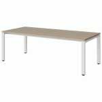 TABLE MALIBU 180X80 T3 SOUDÉ STRA ABS CHÊNE 1146/BLC 9016