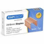 AGRAFES 24/6, CUIVRÉ ET GALVANISÉ - LOT DE 40