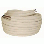 BI-TUBE CUIVRE FRIGORIFIQUE ISOLÉ - DIAMÈTRE 1/2"G - 1/4"L - LONGUEUR 20 M BRICOZOR