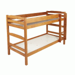 CHLOÉ COLLECTIVITÉ LIT SUPERPOSÉ DÉSOLIDARISABLE, AGGLO 90X190 CM GRIS - MANUTAN COLLECTIVITÉS