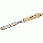 CISEAU À BOIS AVEC MANCHE EN BOIS - LONGUEUR LAME 145 MM - LARGEUR LAME 10 MM SAM OUTILLAGE
