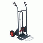 DIABLE AVEC ASSISTANCE AU BASCULEMENT - ROUES CAOUTCHOUC- CAPACITÉ UTILE 350 KG FIMM