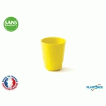 GOBELET TOBOGGAN 16CL MÉLAMINE JAUNE