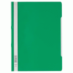 LOT DE 25 - CHEMISE DE PRÉSENTATION À LAMELLES DURABLE 22,8 X 31 CM VERT - BOÎTE DE 25