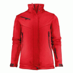 PRINTER SKELETON VESTE SOFTSHELL FEMMES ROUGE - TAILLE M