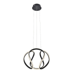VIOKEF SUSPENSION LED BERLIN, NOIRE, FORME SPHÉRIQUE