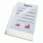 POCHETTES PERFORÉES STANDARD PLUS, A4, PP, 0,09 MM - LOT DE 2