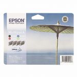 EPSON CARTOUCHE D'ENCRE PARASOL T0445 (C13T04454010) - DURABRITE - MULTIPACK - COULEUR: NOIR, CYAN, JAUNE, MAGENTA (LOT DE 4 CARTOUCHES)