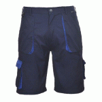 LOT DE 2 - PORTWEST TX14 BERMUDA TEXO CONTRAST MARINE - TAILLE XS