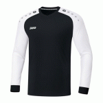 MAILLOT DE FOOT MANCHES LONGUES - JAKO - CHAMP 20 NOIR/BLANC