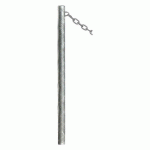 POTELET CARREFOUR Ø60 MM CHAINES 1 ANNEAU GALVA - PROCITY