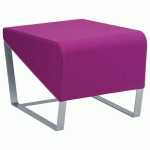 POUF 1 PLACE FACETT PVC URBAN FUCHSIA