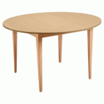 TABLE GRAND LARGE Ø120 CM STRATIFIÉ ABS - ÉRABLE/NATUREL - SUNSET CREATION