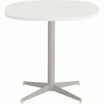 TABLE TAMARIS 80 X 80 PL.BLANC/BLANC PIET.SABLE/BLANC - CLEN