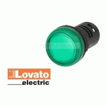 VOYANT LUMINEUX À LED, VERT (24 VAC/DC) - LOVATO