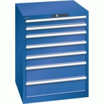 ARMOIRE BLEU SÉCU. 717X725X850 AVEC 7 TIR. 200KG - LISTA