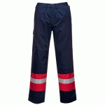 PORTWEST FR56 PANTALON BIZFLAME PLUS MARINE - TAILLE XXXL - STANDARD