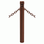 POTELET PROVINCE Ø114MM CHAINES 2 ANNEAUX CITY ASPECT CORTEN - PROCITY