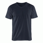 T-SHIRT COL V MARINE FONCÉ TAILLE XL - BLAKLADER