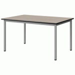 TABLE MALIBU 120X80 T4 4P STRA ACACIA/NOIR GRIS 9006
