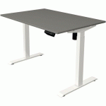BUREAU RÉGLABLE MOVE 1 - BLANC - 120X80 CM - GRIS - KERKMANN