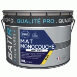 PEINTURE MAT MONOCOUCHE BATIR - AM750 10 L BLANC