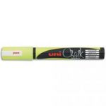 UNIBALL MARQUEUR CRAIE CHALKMARKER, POINTE OGIVE MOYENNE, POUR LES TABLEAUX NOIRS, MENUS , JAUNE FLUO