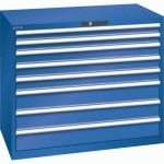 ARMOIRE 8 TIROIRS SÉRIE 78.834-CAPACITÉ 75KG-BLEU FLUO - LISTA