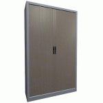 ARMOIRE RIDEAUX LAME RECOUVERTE L. 120 H. 198 CM GALET/ALU - ACIAL