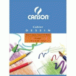 CAHIER DE DESSIN CANSON - PIQÛRE 24 X 31,5 CM - 24 PAGES 125 G UNIES