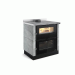 CUISINIÈRE À BOIS 7,1 KW AVEC REVÊTEMENT EN PIERRE NATURELLE - VERONA XXL.16 PETRA LA NORDICA EXTRAFLAME