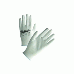GANTS TRICOTÉS EN POLYESTER ENDUCTION POLYURÉTHANE BLANC T10 - 5071P T.10