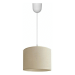 HELAM LIGHTING - HELAM ALBA PLAFONNIER SUSPENSION CYLINDRIQUE ECRU, BLANC 20CM