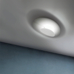 ICONE MASAI PLAFOND À 1 LAMPE 927 70X44CM BLANC/BLANC