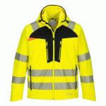 PORTWEST DX475 VESTE SOFTSHELL HV DX4 JAUNE/NOIR - TAILLE XXL