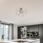 REALITY LEUCHTEN PLAFONNIER GLORIA, E14, À QUATRE LAMPES, CHROMÉ