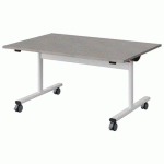 TABLE MALIBU RAB. 120X80 T3 DL STRA ABS BÉTON F186/BLC 9016