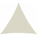 UPF50+ VOILE D'OMBRAGE UV - 7X7X7 M POLYESTER TRIANGLE PROTECTION SOLAIRE - BEIGE