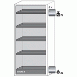 ARMOIRE SÉCURITÉ S-PHOENIX-90 S90.196.090.FWAS BLANC - ASECOS