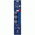 LOT DE 3 - PACK 2TR+BOLDUC,5X0,35M,PAP.AFF,BLEU/OR - BLEU