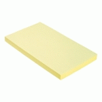 LOT DE 12 - NOTES REPOSITIONNABLES JAUNES BRUNEAU 75 X 125 MM - BLOC DE 100 FEUILLES