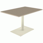 TABLE MANO 120X80 T6 - STRAT ABS CHÊNE BORDALINO/BEIGE 1013 - MOBIDECOR